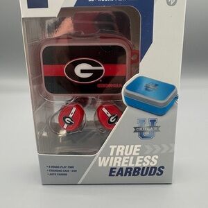 Georgia Bulldogs True Wireless Earbuds - Red/Black